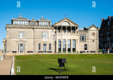 Exterior view of the club house of The Royal and Ancient Golf Club (R&A) Old Course in St Andrews, Fife, Scotland, UK. Stock Photo