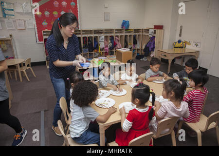 Preschool on the Lower East Side, Manhattan, New York City. Stock Photo