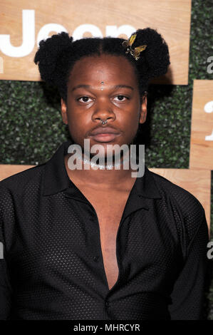 NEW YORK, NY - APRIL 25: Shamir attends the Rolling Stone celebrate 'The New Classics' – presented by the all new Jeep Wrangler at Highline Stages on  Stock Photo