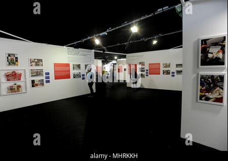 MUSEUM OF THE AUTORROME MONZA ENI CIRCUIT PREVIEW OF THE EXHIBITION GILLES VILLENEUVE. THE MYTH THAT DOES NOT DIE. PHOTOGRAPHERS ERCOLE COLOMBO (Gianpietro Malosio, MONZA - 2018-05-03) ps the photo can be used respecting the context in which it was taken, and without the defamatory intent of the decoration of the people represented Stock Photo