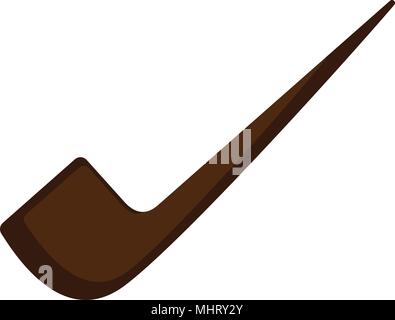 Isolated smoking pipe icon Stock Vector