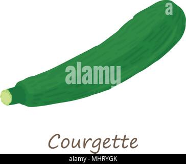 Courgette icon, isometric style Stock Vector