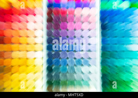 Background colourful.Carpet samples.Zoomed image.Interesting color.Creating a charm is a different dimension.Has attracted people to see.There are man Stock Photo