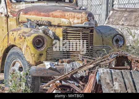 old abandoned cars rusted detail close up Stock Photo - Alamy