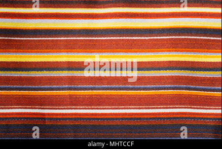 Fabric. Textured Striped Cotton Fabric Swatch Stock Photo