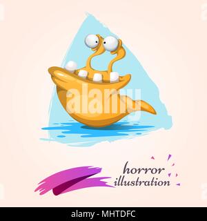 Funny, cute, crazy animal characters. Stock Vector