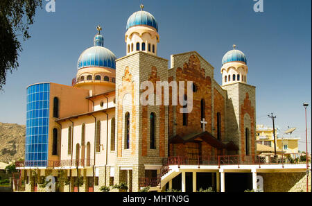 Exterior view to San Antonios Church in Keren, Eritrea Stock Photo