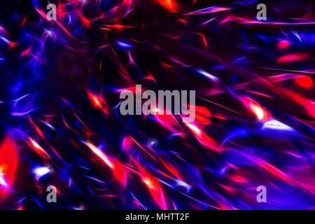 Abstract background with blue and red colors with chaotically located colored lights Stock Photo