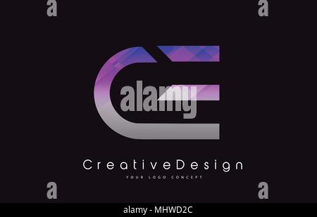 CE C E Letter Logo Design in Black Colors. Creative Modern Letters ...