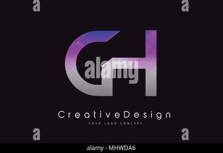 CH C H Letter Logo Design in Black Colors. Creative Modern Letters ...
