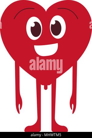 Heart Cartoon Colored Clipart Illustration Stock Vector Image & Art - Alamy