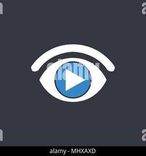 Eye vector icon Stock Vector