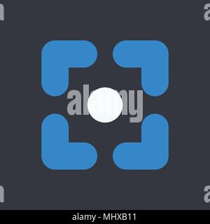 Eye vector icon Stock Vector