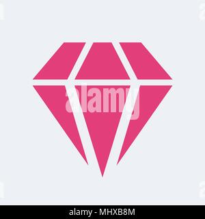 Pink Diamond vector illustration Stock Vector