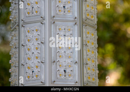 white color led lamp strip detail Stock Photo