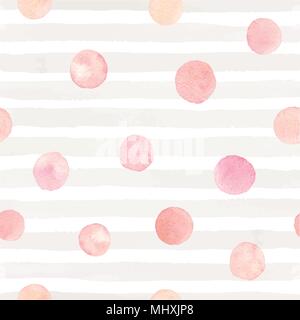Vector hand drawn seamless pattern with strokes and dots on the white background Stock Vector