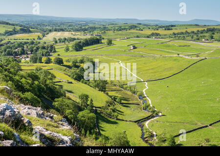 Malham Cove Malham Craven North Yorkshire England Stock Photo