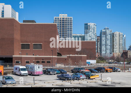 Site of the Chicago Tribune Freedom Center, slated for demolition and redevelopment Stock Photo