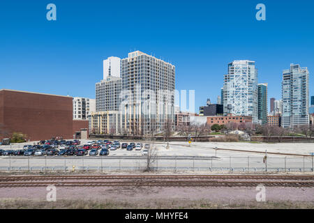 Site of the Chicago Tribune Freedom Center, slated for demolition and redevelopment Stock Photo