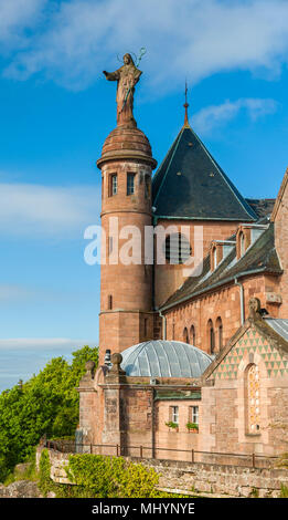Monastery at Mont Sainte-Odile - Alsace, France Stock Photo