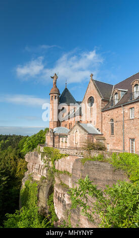 Monastery at Mont Sainte-Odile - Alsace, France Stock Photo