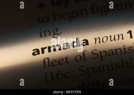 armada word in a dictionary. armada concept Stock Photo Alamy