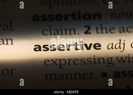 Как переводится assertive word