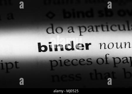 BINDER - Meaning and Pronunciation 