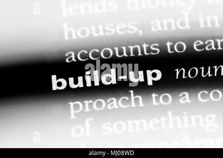 build-up word in a dictionary. build-up concept Stock Photo - Alamy