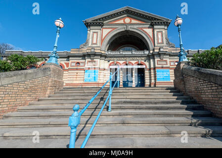 Palm Court entrance to Alexandra Palace, Haringey, North London Stock Photo