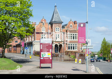 The Holte Pub next to the Holte End at Villa Park, home of Aston Villa Football Club in Birmingham Stock Photo