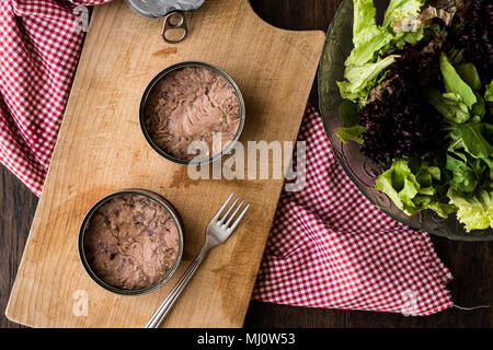 A tuna is a saltwater fish that belongs to the tribe Thunnini Stock Photo