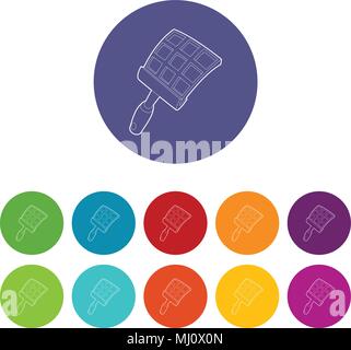 Swatter icon, outline style Stock Vector