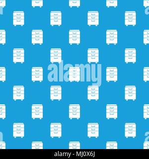 Office closet pattern vector seamless blue Stock Vector