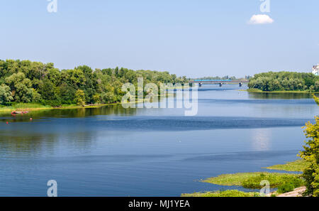 View of Dnieper river in Kiev, Ukraine Stock Photo