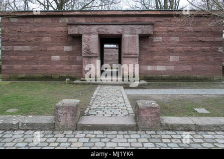 German Military Cemetery Langemark, New Entrance Building 2015, First World War, Langemark Poelkapelle, West Flanders, Belgium Stock Photo