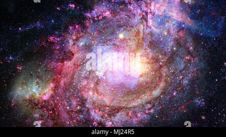 Galaxy and Nebula. Abstract space background. Elements of this Image Furnished by NASA. Stock Photo