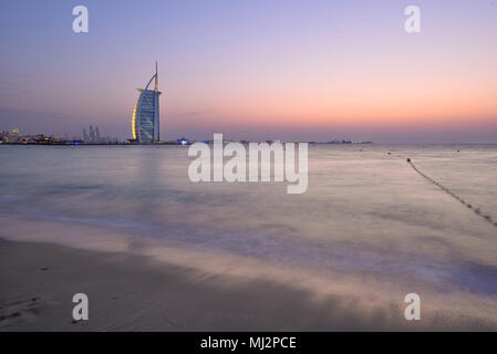 Dubai sailing hotel Stock Photo