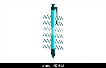 Pencil Pen Design Template Isolated Vector Stock Vector