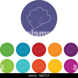 Outgoing database icon, outline style Stock Vector