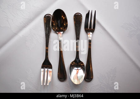 Cutlery pictured in London, UK. Stock Photo