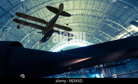 SR-71 Blackbird on display at the Steven F. Udzar-Hazy Center in Virginia Stock Photo
