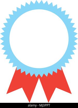 rosette award medal success image vector illustration Stock Vector