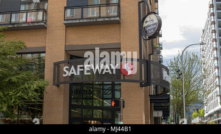 Portland, Oregon, USA - April 26, 2018 : Safeway, American supermarket chain in Portland, Oregon Stock Photo