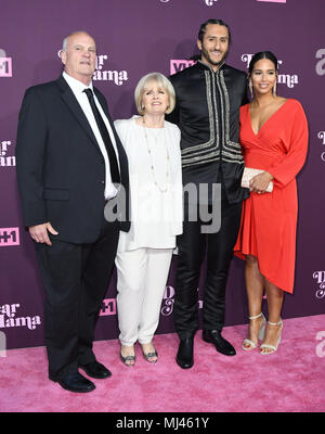 May 3, 2018 - Los Angeles, CA, U.S. - 03 May 2018 - Los Angeles, California - Teresa Kaepernick, Colin Kaepernick. VH1's 3rd Annual ''Dear Mama: A Love Letter to Moms'' held at The Theatre at ACE Hotel. Photo Credit: Birdie Thompson/AdMedia (Credit Image: © Birdie Thompson/AdMedia via ZUMA Wire) Stock Photo