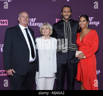 Los Angeles, California, USA. 3rd May, 2018. Colin Kaepernick, Teresa Kaepernick, Rick Kaepernick and Nessa Diab arrives for the VH1's 3rd Annual 'Dear Mama: A Love Letter to Moms' at the Theatre at the Ace Hotel. Credit: Lisa O'Connor/ZUMA Wire/Alamy Live News Stock Photo