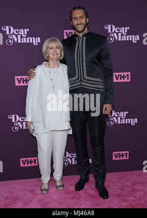 Los Angeles, California, USA. 3rd May, 2018. Colin Kaepernick and Teresa Kaepernick arrives for the VH1's 3rd Annual 'Dear Mama: A Love Letter to Moms' at the Theatre at the Ace Hotel. Credit: Lisa O'Connor/ZUMA Wire/Alamy Live News Stock Photo