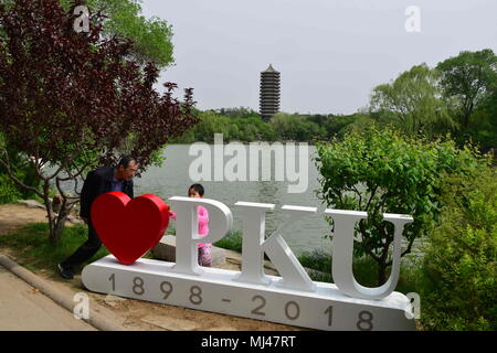 Beijin, Beijin, China. 4th May, 2018. Beijing, CHINA-Students and teachers celebrate the 120th anniversary of Peking University in Beijing. Credit: SIPA Asia/ZUMA Wire/Alamy Live News Stock Photo