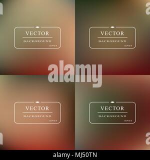The vector set of gradient mesh. Stock Vector