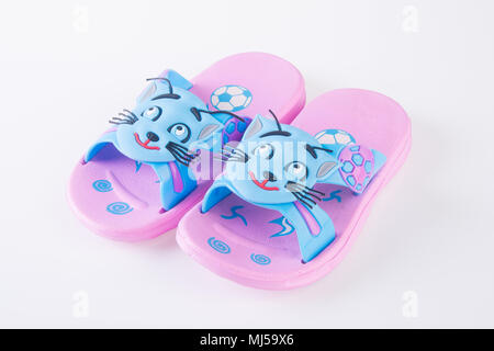 kids sandals isolated on the background. Stock Photo